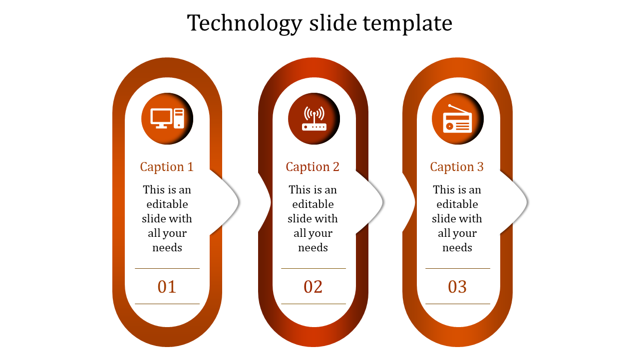 Technology slide template-Technology slide template-orange-3